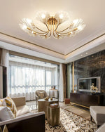 luxury-shell-brass-ceiling-lamp