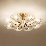 luxury-shell-brass-ceiling-lamp