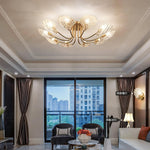 luxury-shell-brass-ceiling-lamp