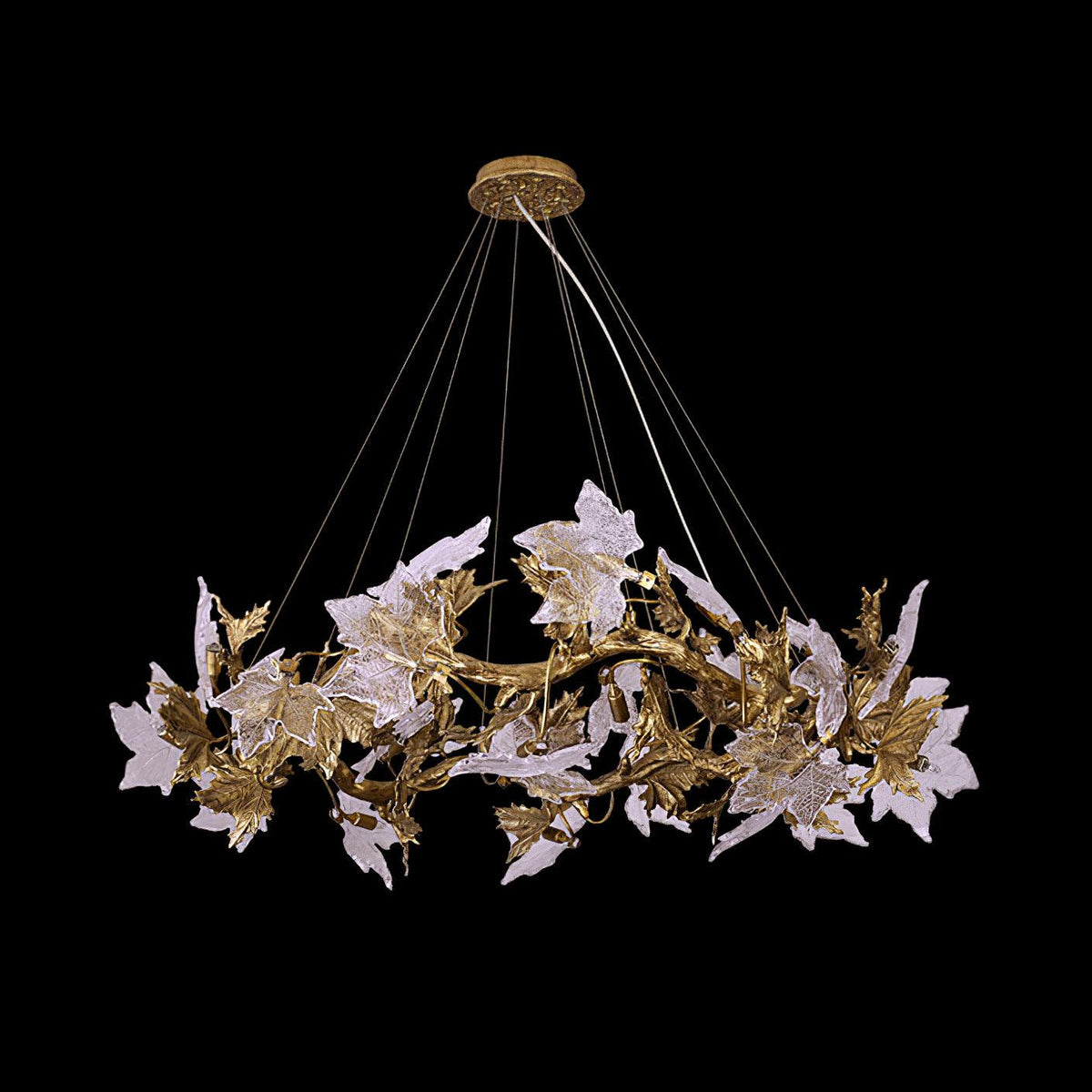 maple-leaf-brass-chandelier