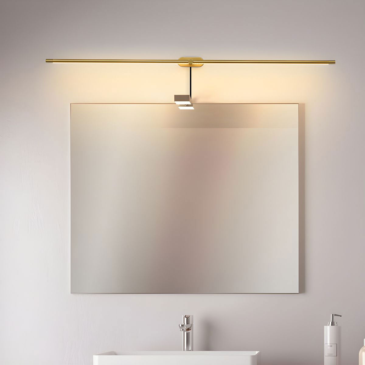 Minimalist Linear Plug In Wall Lamp
