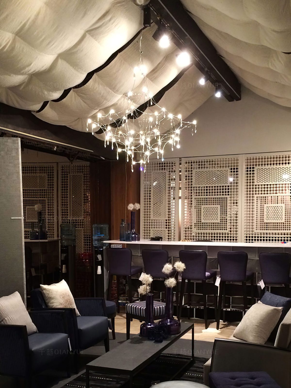 Mira Crystal Chandelier Modern LED Ceiling Light for Living Room & Hotel