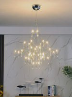 Mira Crystal Chandelier Modern LED Ceiling Light for Living Room & Hotel