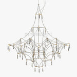 Mira Crystal Chandelier Modern LED Ceiling Light for Living Room & Hotel