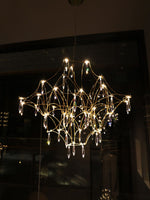Mira Crystal Chandelier Modern LED Ceiling Light for Living Room & Hotel