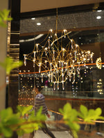 Mira Crystal Chandelier Modern LED Ceiling Light for Living Room & Hotel
