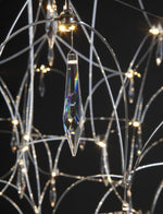Mira Crystal Chandelier Modern LED Ceiling Light for Living Room & Hotel