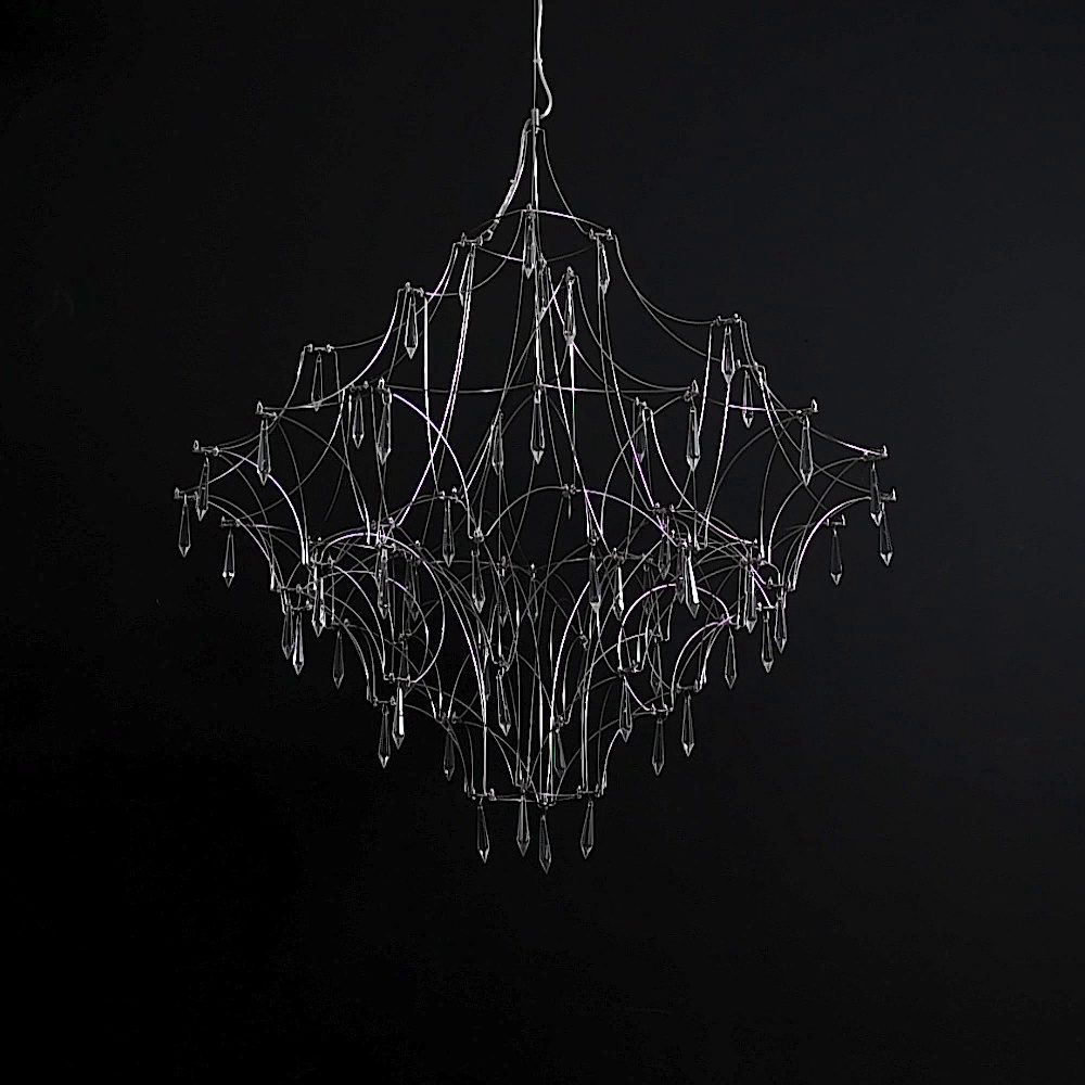Mira Crystal Chandelier Modern LED Ceiling Light for Living Room & Hotel