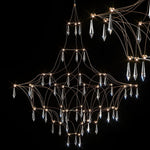 Mira Crystal Chandelier Modern LED Ceiling Light for Living Room & Hotel