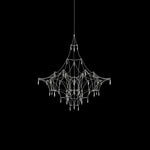 Mira Crystal Chandelier Modern LED Ceiling Light for Living Room & Hotel