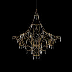 Mira Crystal Chandelier Modern LED Ceiling Light for Living Room & Hotel