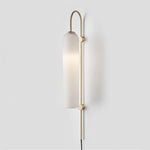 Modern Glass Plug In Wall Lamp