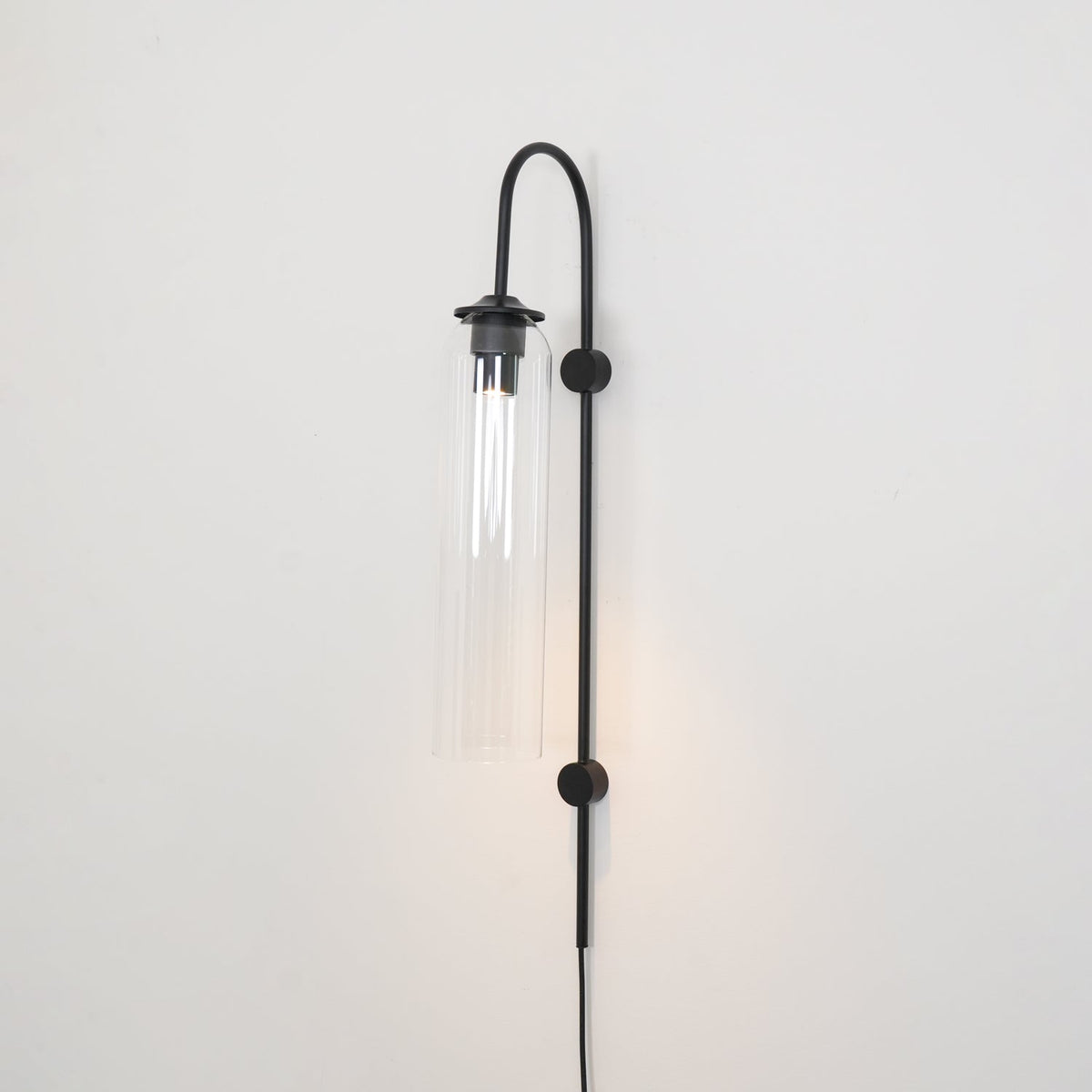 Modern Glass Plug In Wall Lamp