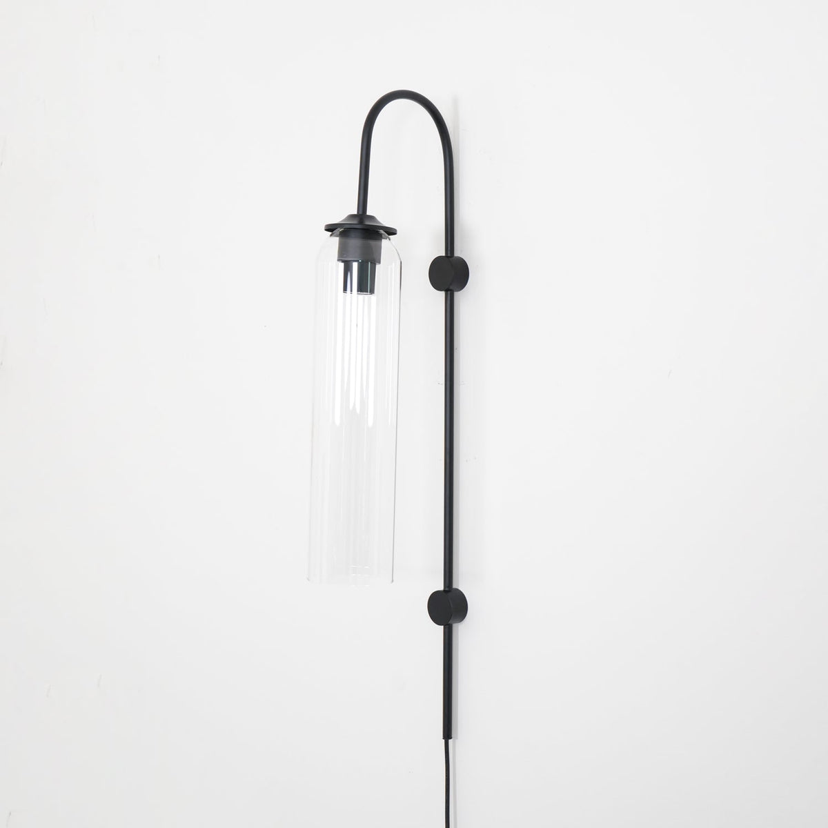 Modern Glass Plug In Wall Lamp