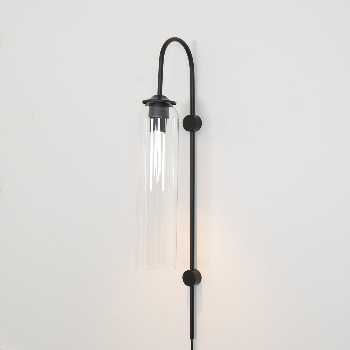 Modern Glass Plug In Wall Lamp