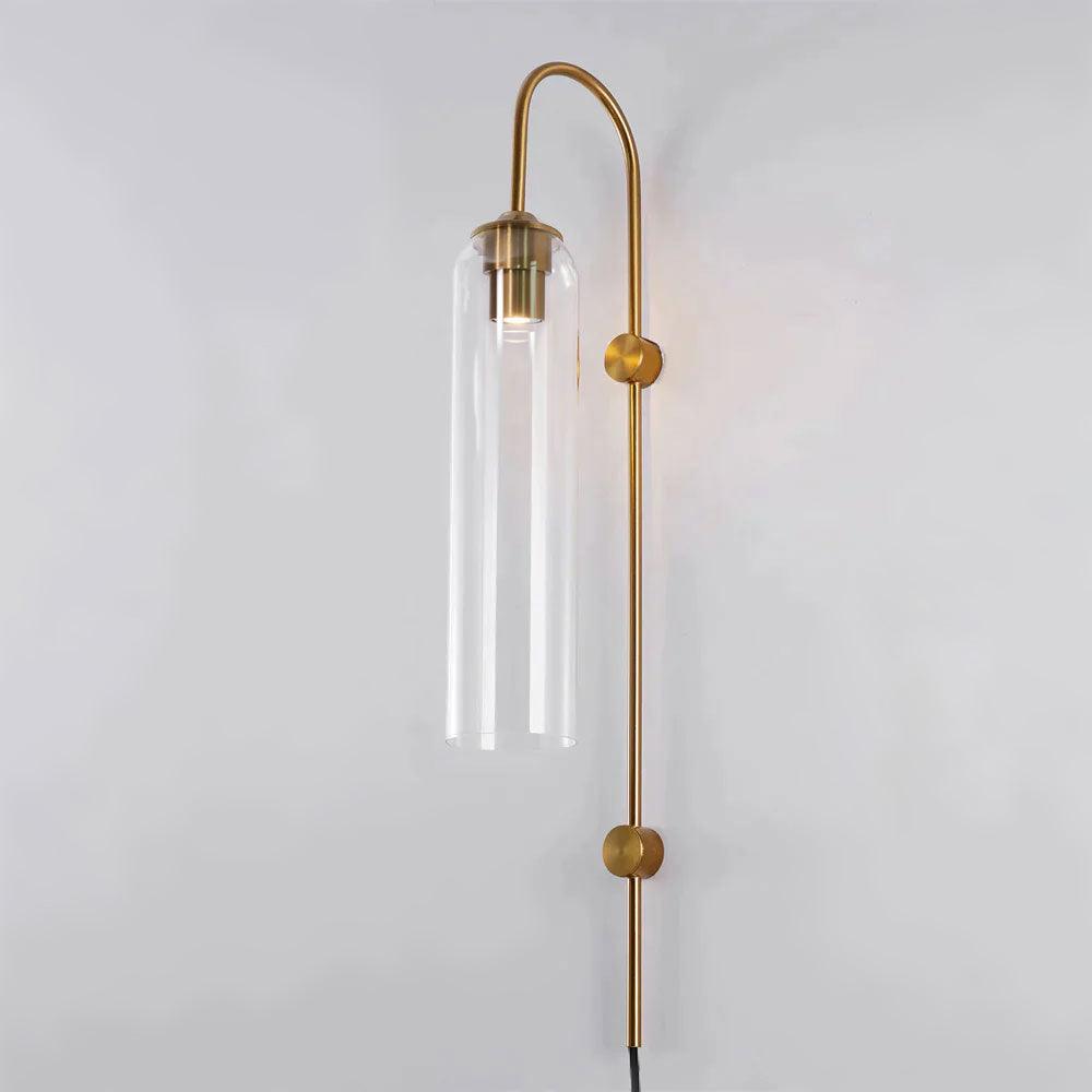 Modern Glass Plug In Wall Lamp