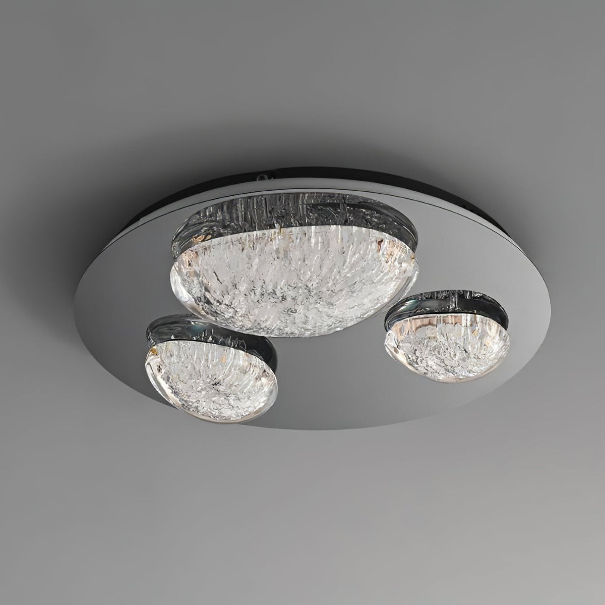 Modern LED Ceiling Light Luxury Acrylic Metal Flush Mount for Living Room Bedroom
