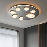 Modern LED Ceiling Light Luxury Acrylic Metal Flush Mount for Living Room Bedroom