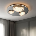 Modern LED Ceiling Light Luxury Acrylic Metal Flush Mount for Living Room Bedroom