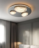 Modern LED Ceiling Light Luxury Acrylic Metal Flush Mount for Living Room Bedroom