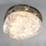 Modern LED Ceiling Light Luxury Acrylic Metal Flush Mount for Living Room Bedroom