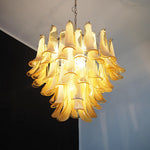 Vintage Caramels Glass Murano Petals Chandelier
