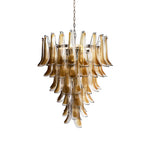 Murano Amber Glass Petals Chandelier 1