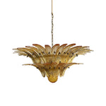 Murano Palmette Amber Chandelier