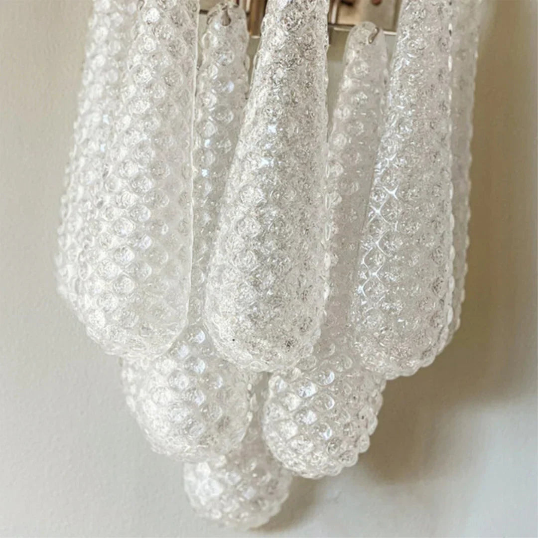 Murano Petals White Wall Light