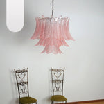 Murano Pink Ferns Glass Chandelier