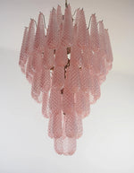 Murano Pink Petals Glass Chandelier
