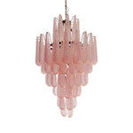 Murano Pink Petals Glass Chandelier