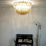 Murano Poliedri Smoked Ceiling Light