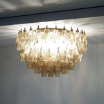Murano Poliedri Smoked Ceiling Light