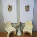 Murano Poliedri Smoked Glass Wall Sconces