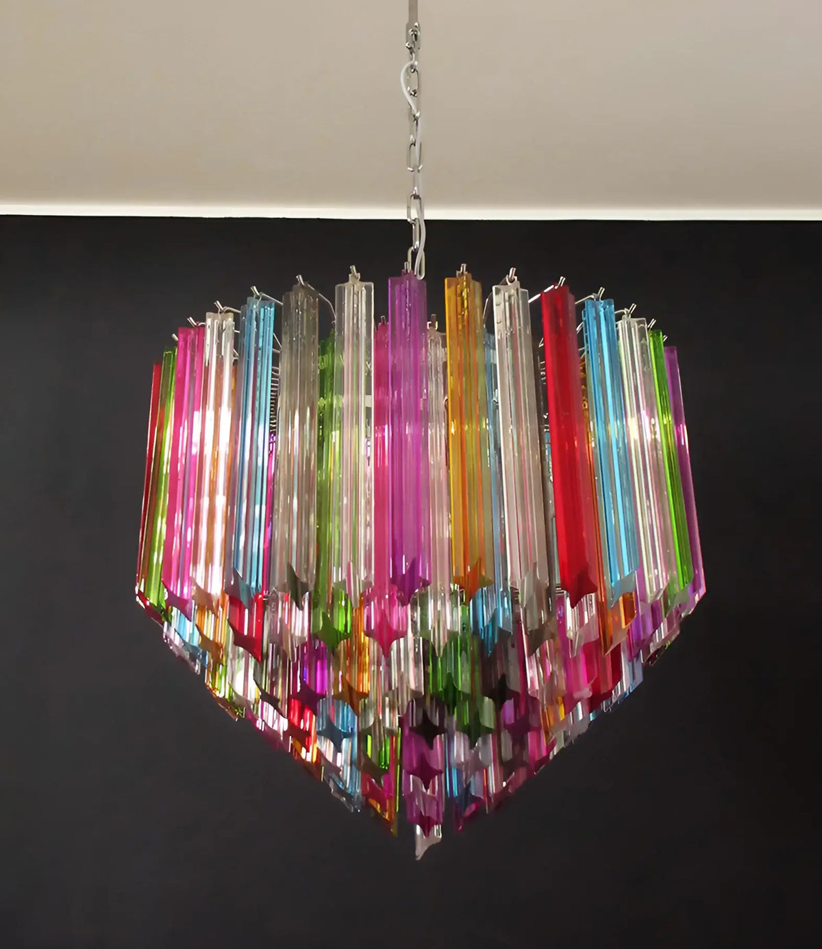 Murano Prisms Multicolored Chandelier
