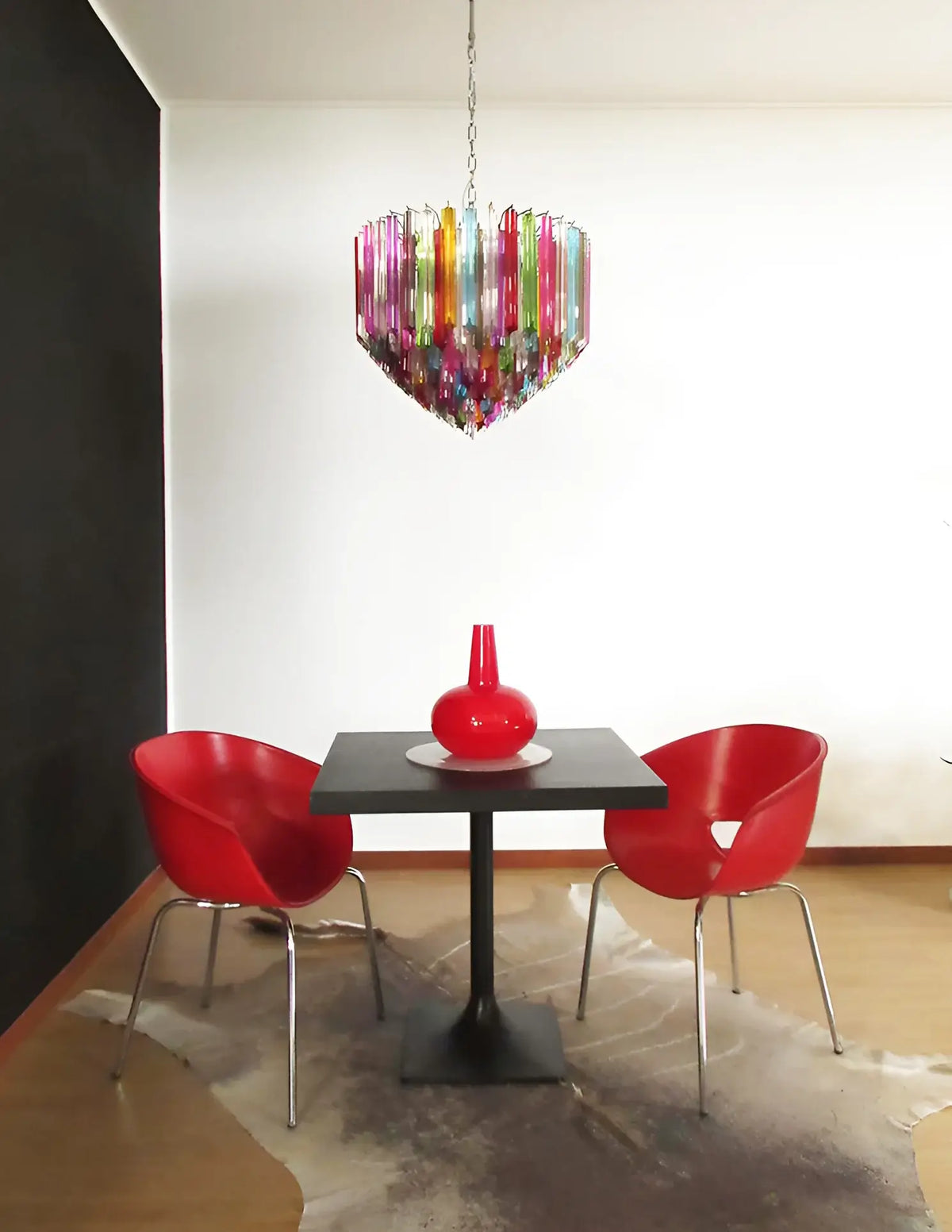 Murano Prisms Multicolored Chandelier