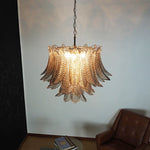 Murano Smoked Ferns Glass Chandelier
