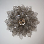 Murano Smoked Ferns Glass Chandelier