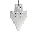 Murano Transparent Petals Glass Chandelier