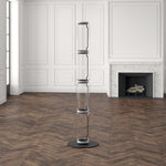 Bamboo Glass Floor Lamp