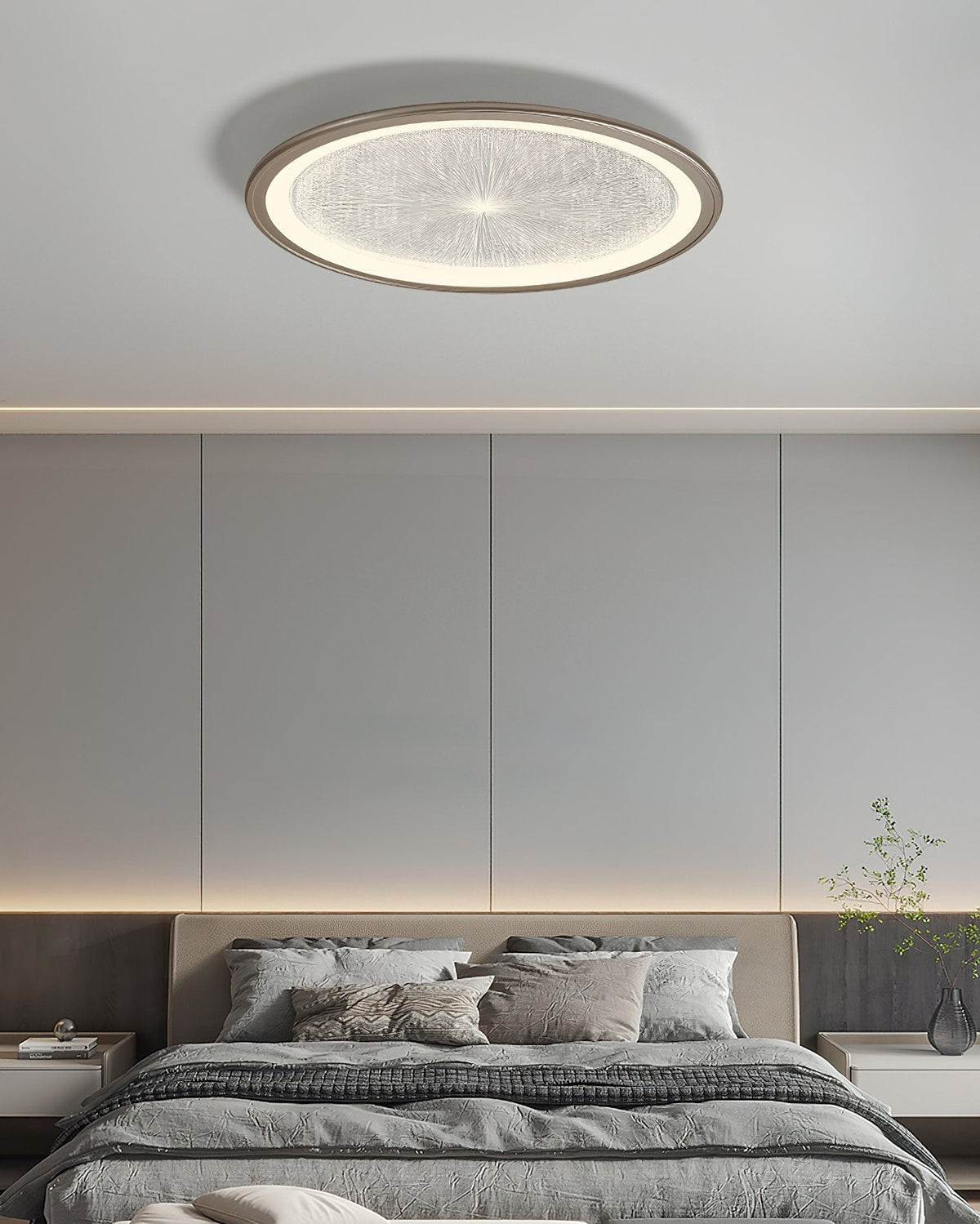 Modern Nordic LED Ceiling Lamp Aluminum Flush Mount for Living Room Bedroom