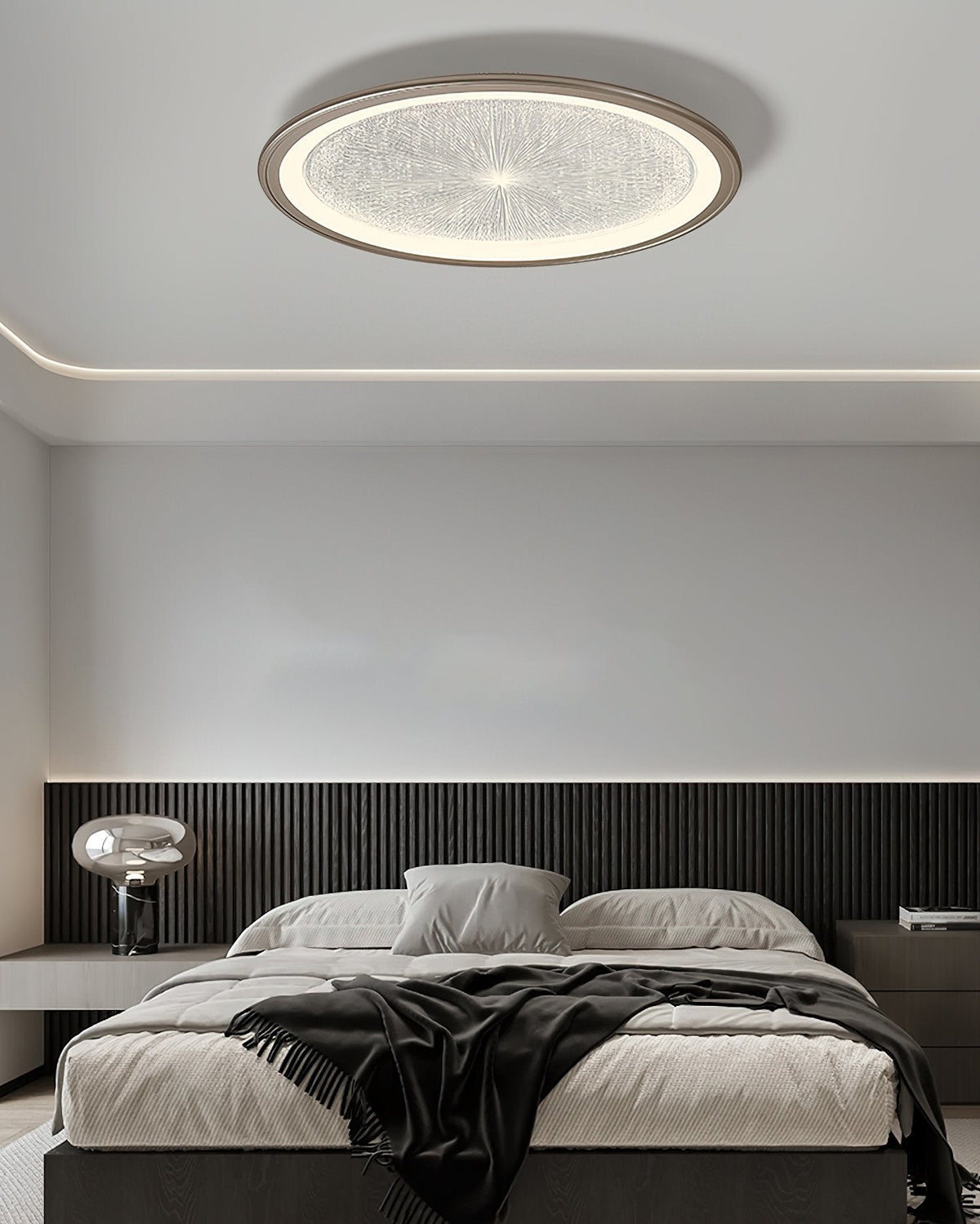Modern Nordic LED Ceiling Lamp Aluminum Flush Mount for Living Room Bedroom
