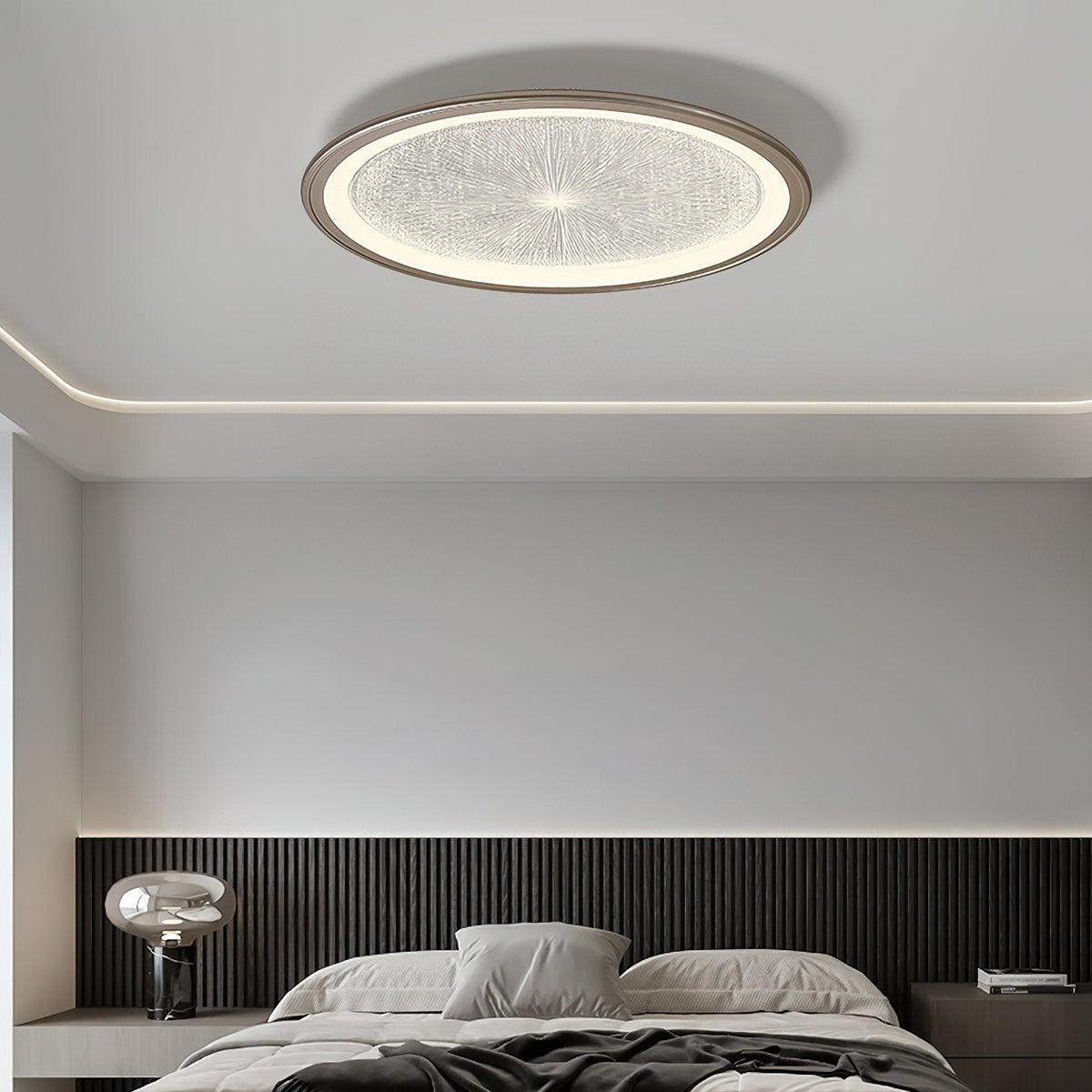 Modern Nordic LED Ceiling Lamp Aluminum Flush Mount for Living Room Bedroom