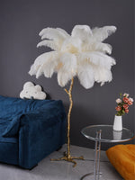 Ostrich Feather Floor Lamp