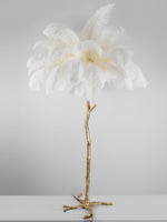 Ostrich Feather Floor Lamp