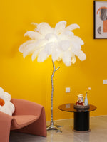 Ostrich Feather Floor Lamp