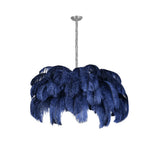 Ostrich Feather Pendant Lamp