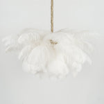 Ostrich Feather Pendant Lamp