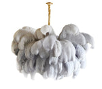 Ostrich Feather Pendant Lamp